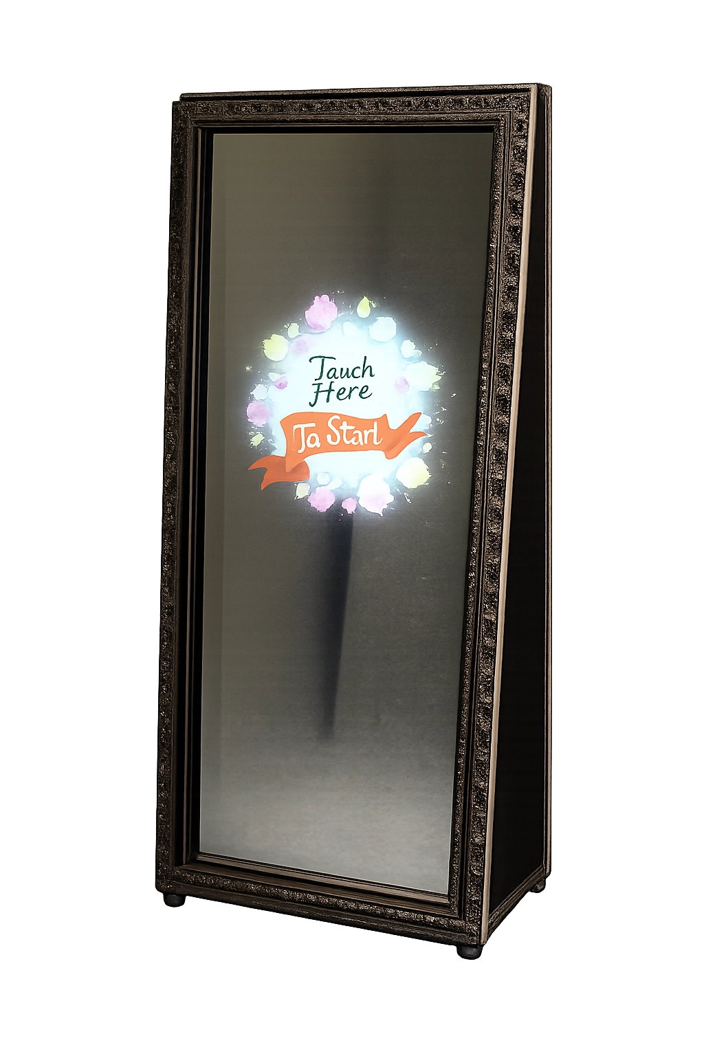 Vintage Mirror Booth in an ornate full-length frame